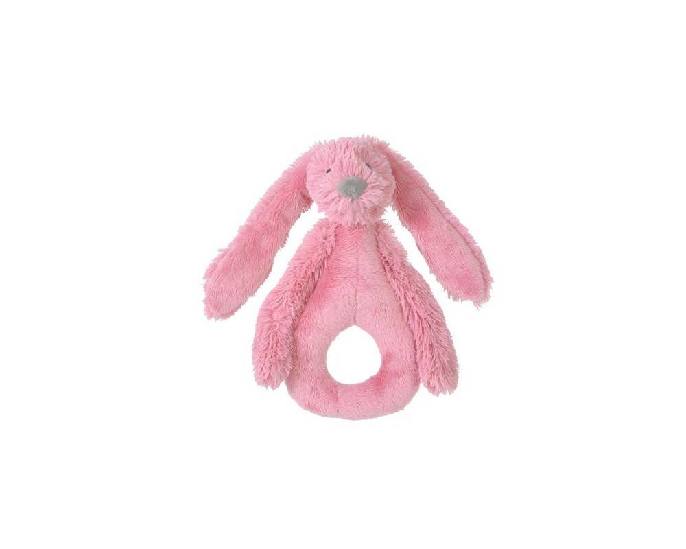 Deep Pink Rabbit Richie Rattle 18 cm
