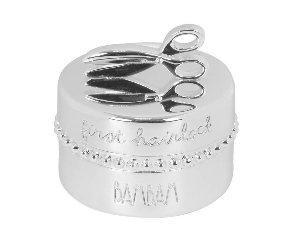 Silver Plated Hairlock Box