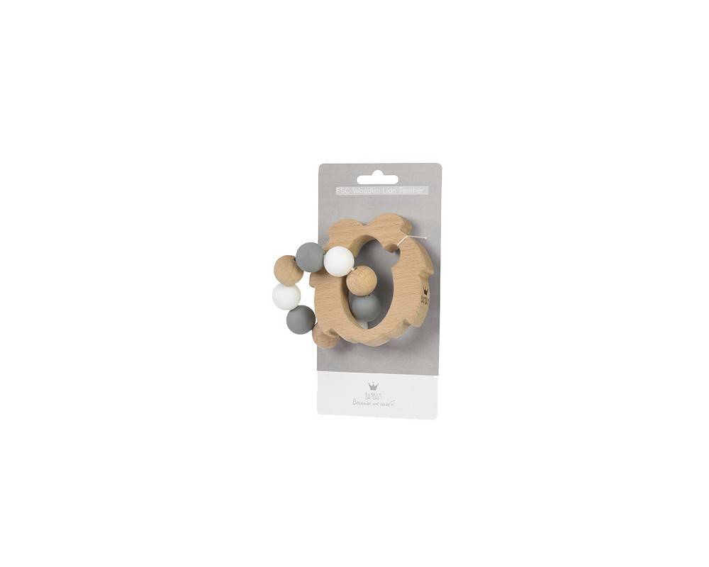 Eco Friendly Wooden Lion Teether