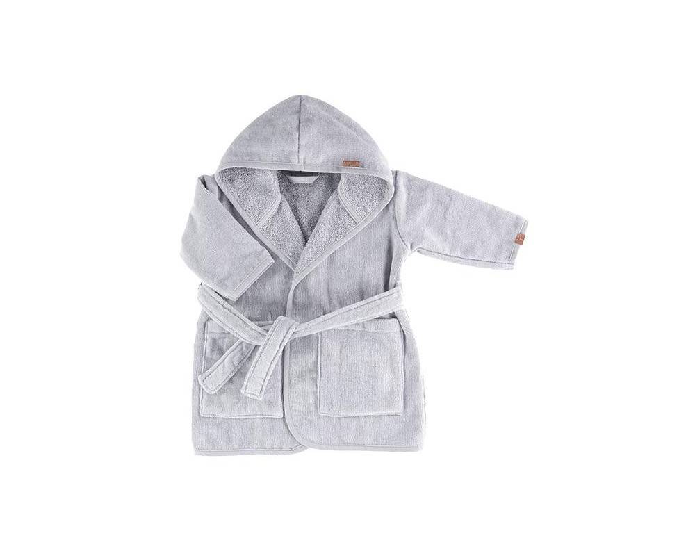 Organic Bathrobe Grey