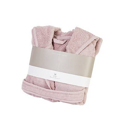Organic Bathrobe Pink 2