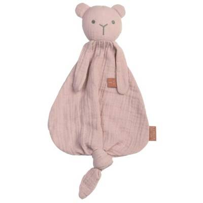 Doudou tejido organico oso rosa