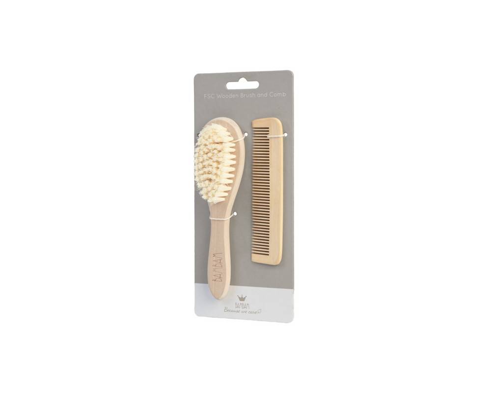 Eco Friendly Brush & Comb on displaycard