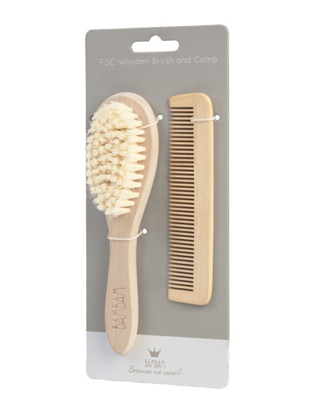 Eco Friendly Brush & Comb on displaycard