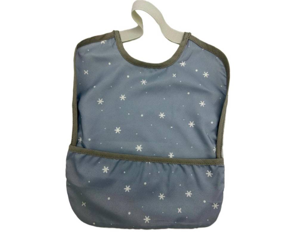 BABERO GOMA IMP  SKY AZUL