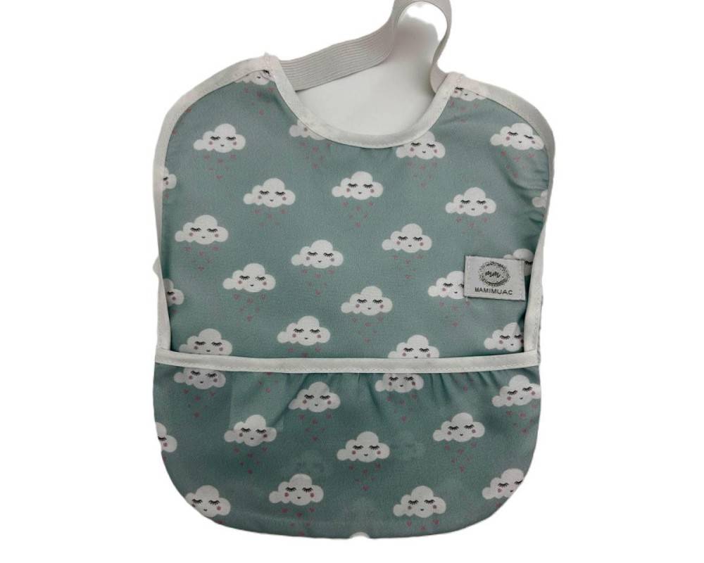 BABERO GOMA IMPERMEABLE NUBE VERDE