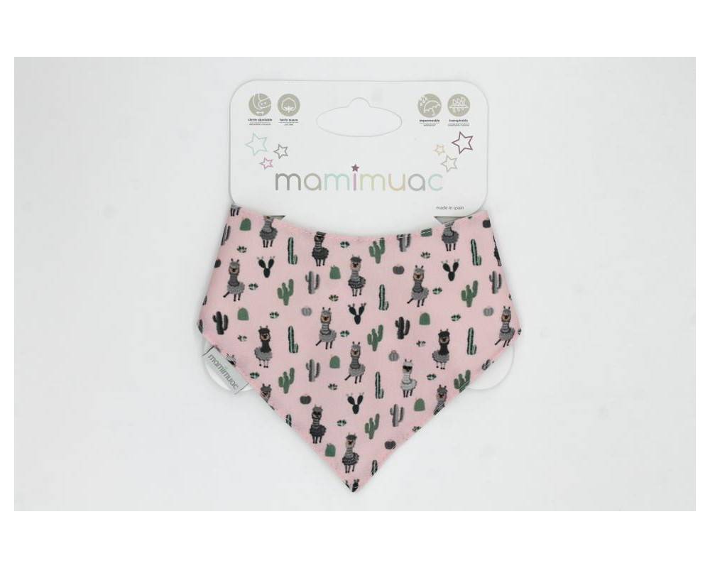 Bandana quitababas llama rosa 