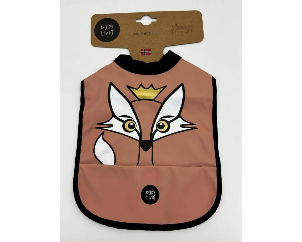 Babero fox melocotón