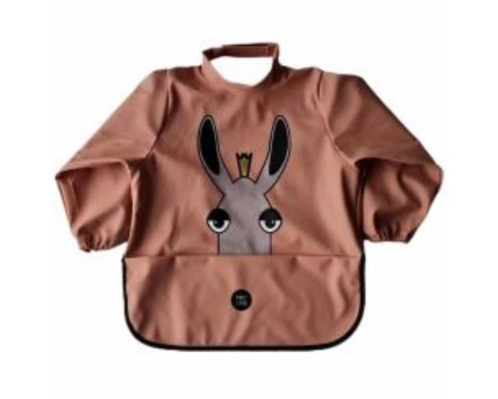 Babero Mangas donkey melocotón