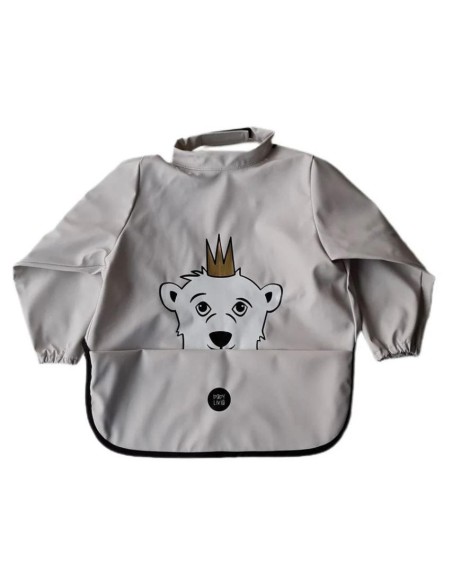 Babero Mangas oso gris Babero Mangas oso gris