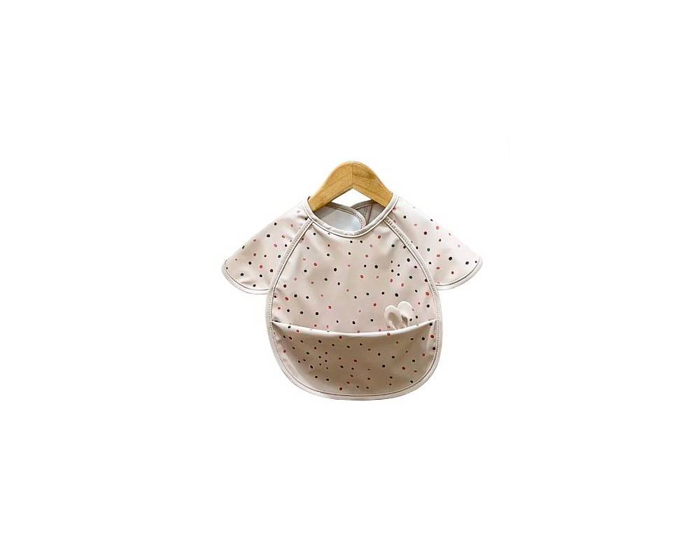 Babero Rabbit PU Topos cream