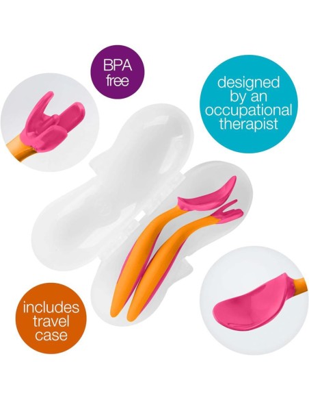 SET CUBIERTOS CON FUNDA STRAWBERRY SHAKE