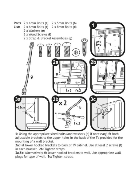 92 TIRAS ANTI-VUELCO