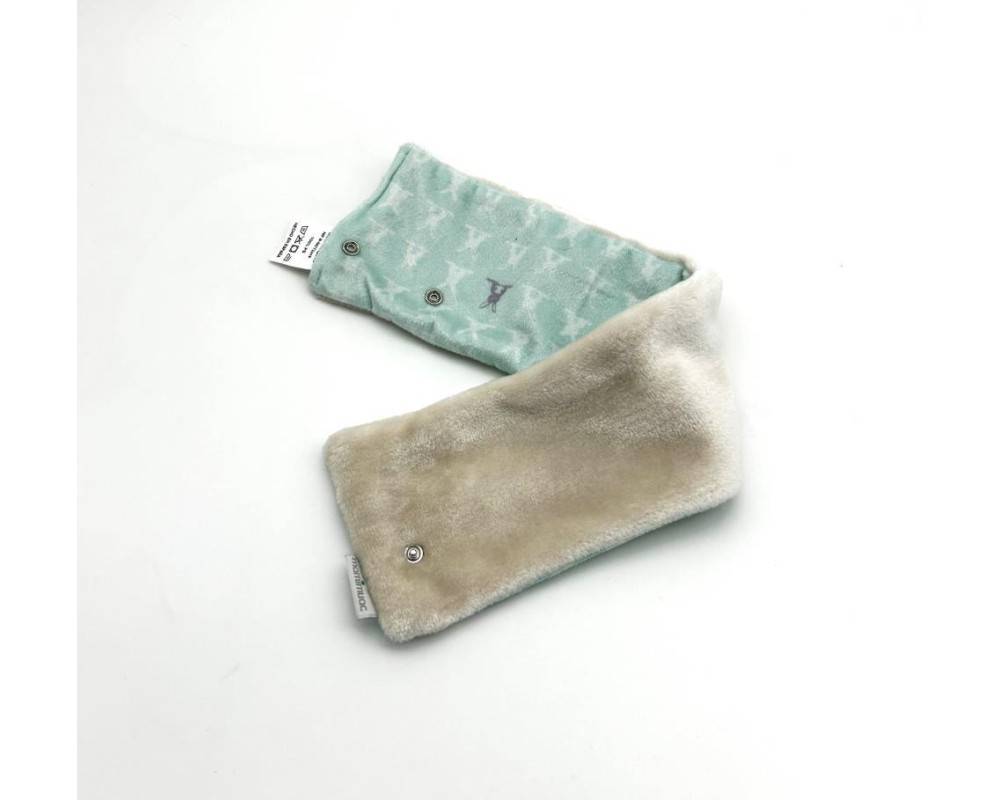 Cuello pelo conejo verde