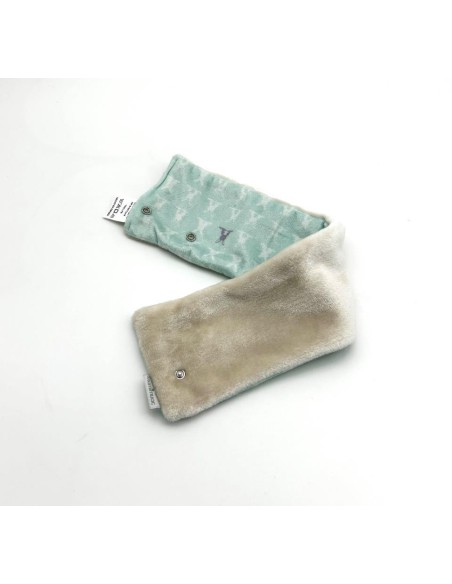 Cuello pelo conejo verde