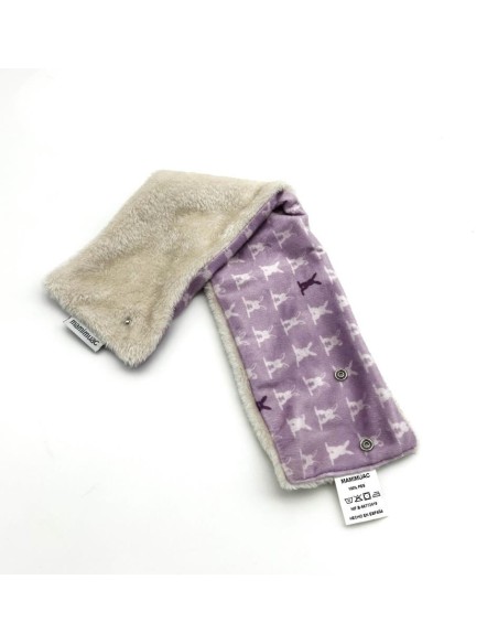 Cuello pelo conejo rosa