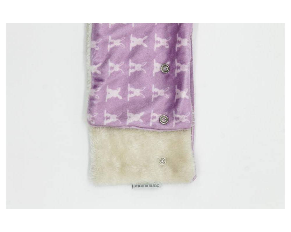 Cuello pelo conejo rosa