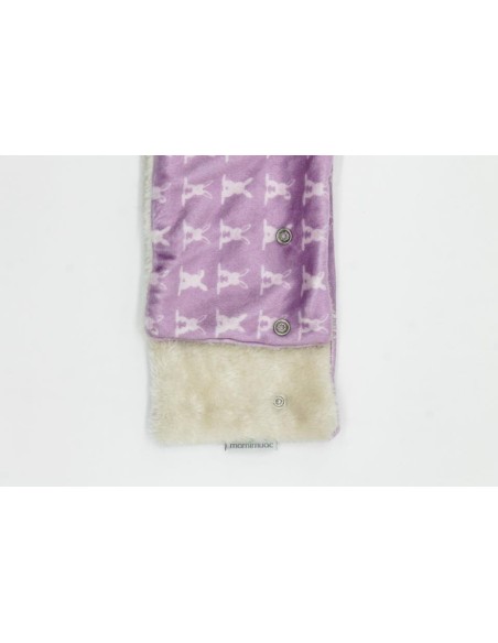 Cuello pelo conejo rosa