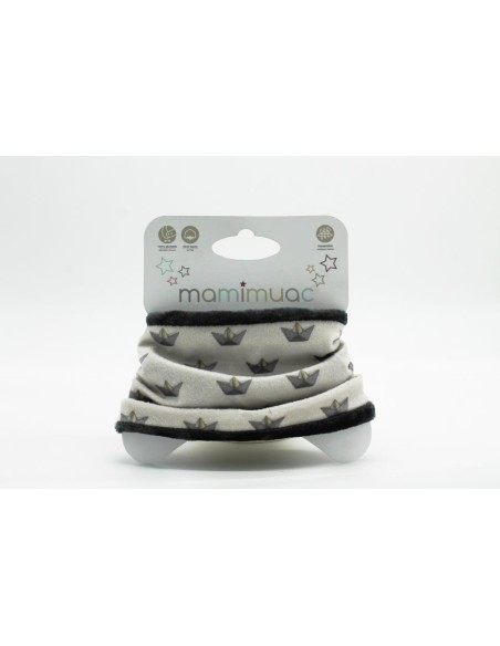 Cuello pelo barco gris