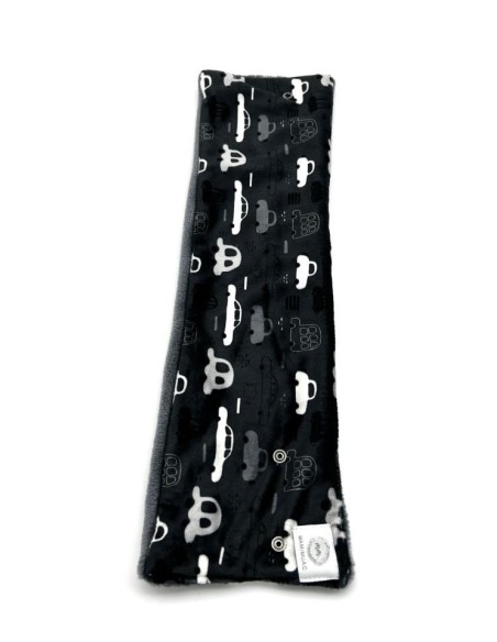 Cuello pelo coches gris