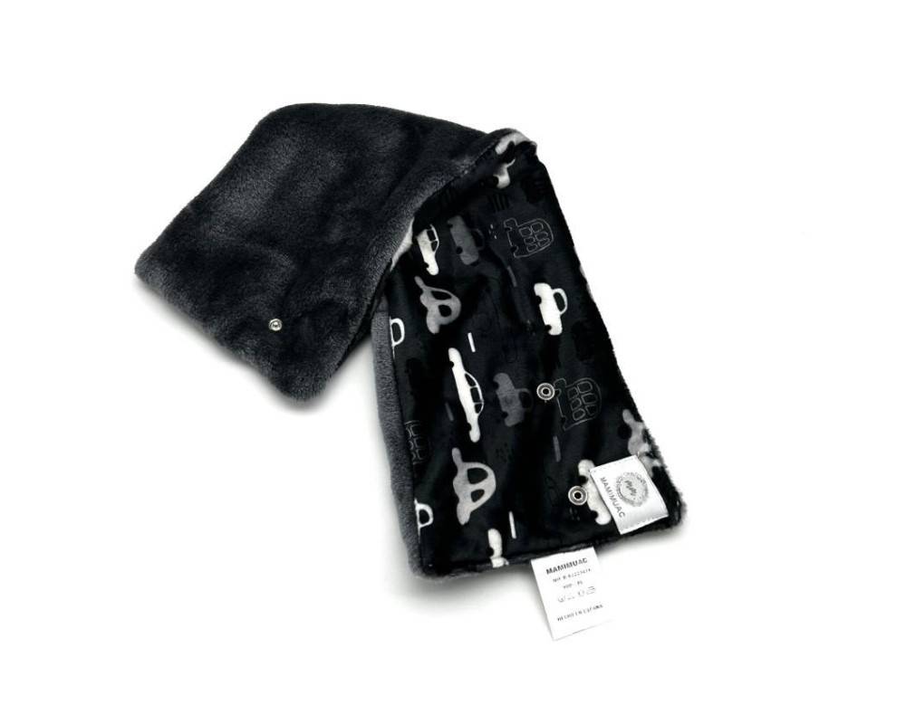 Cuello pelo coches gris