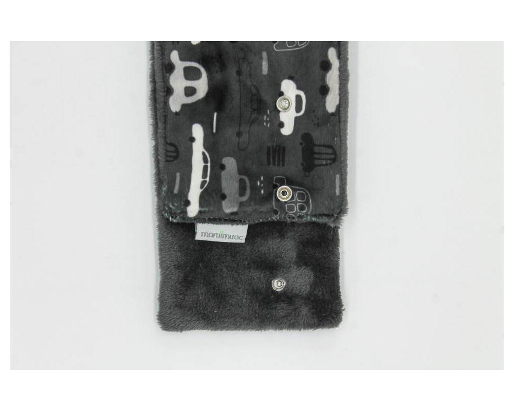 Cuello pelo coches gris