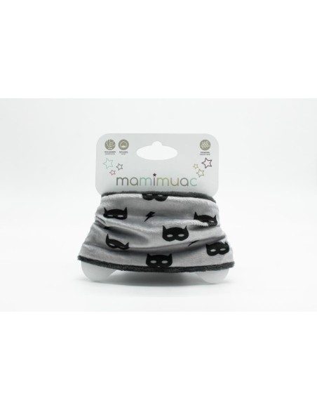 Cuello pelo mascara gris