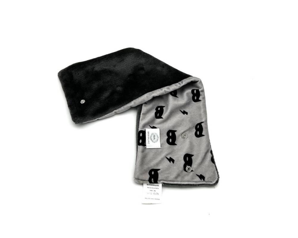 Cuello pelo mascara gris