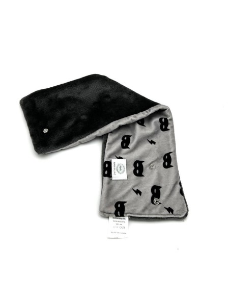 Cuello pelo mascara gris