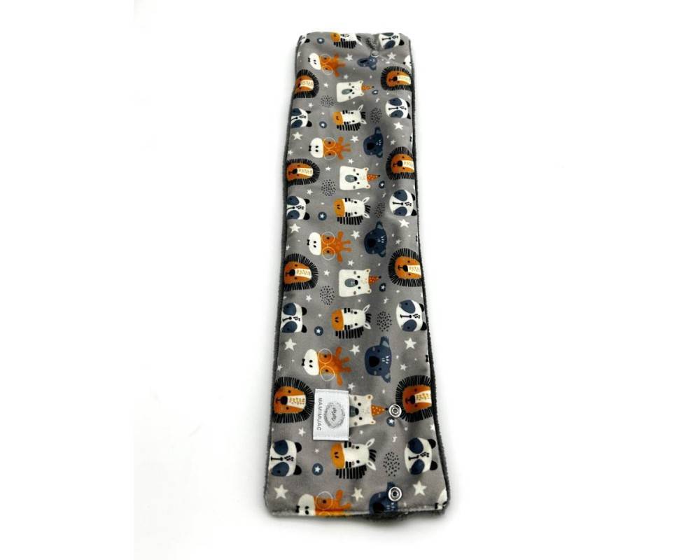 Cuello pelo Zebra gris