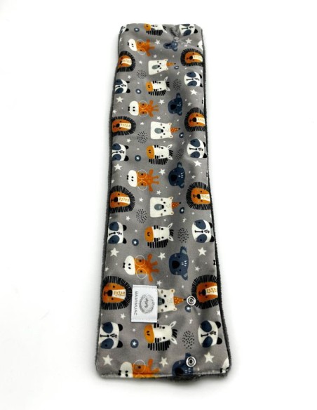 Cuello pelo Zebra gris