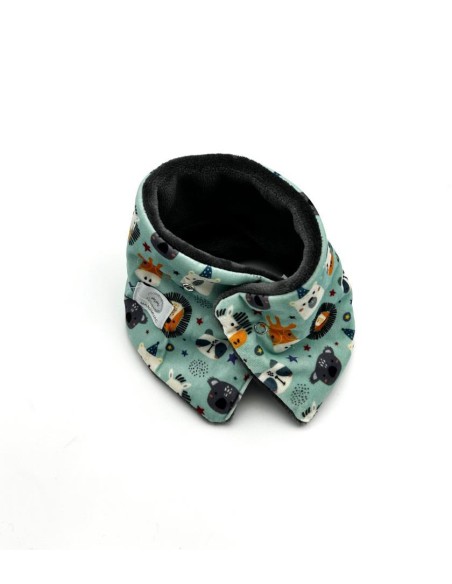 Cuello Pelo Zebra azul