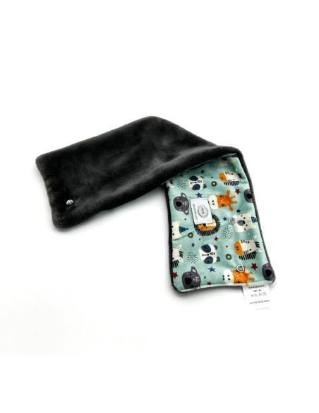 Cuello Pelo Zebra azul