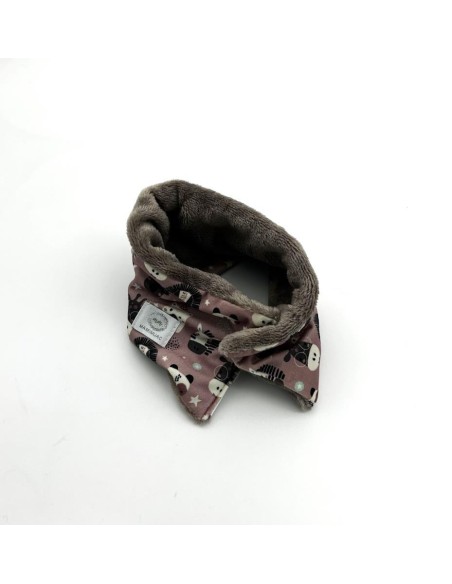 Cuello Pelo Zebra rosa