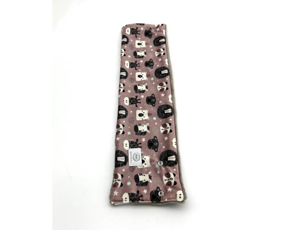 Cuello Pelo Zebra rosa