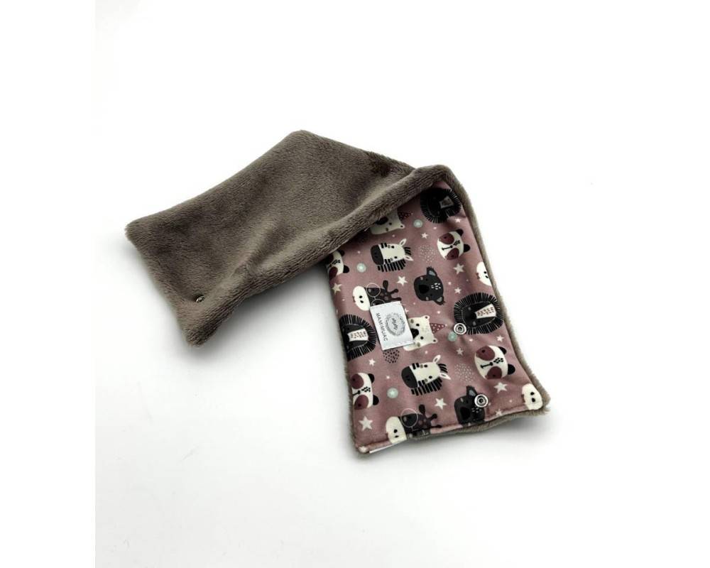 Cuello Pelo Zebra rosa