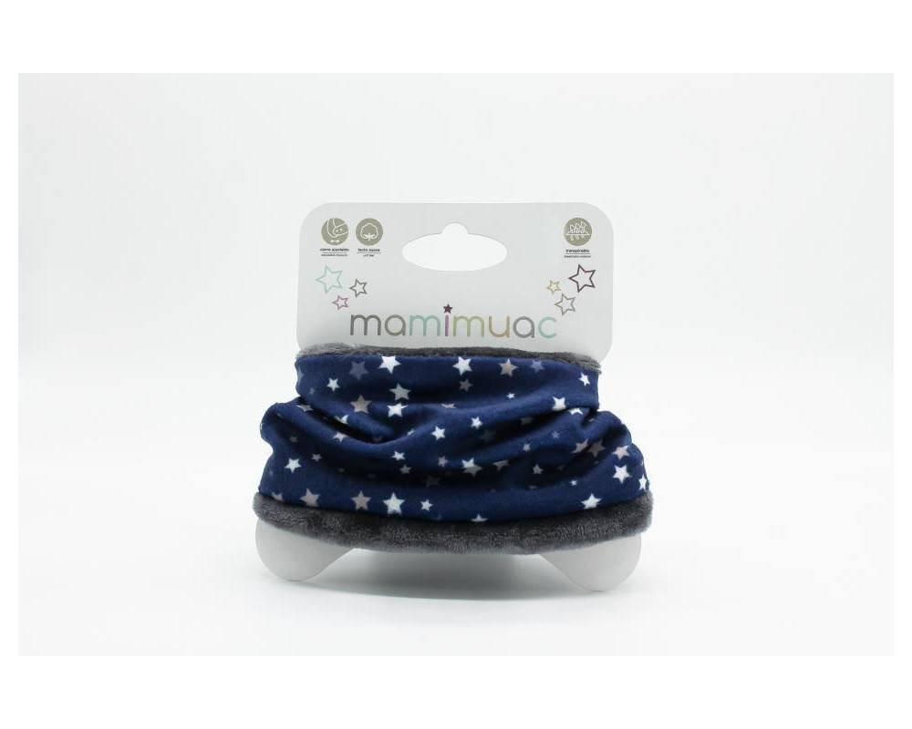 Cuello pelo mini est  azul