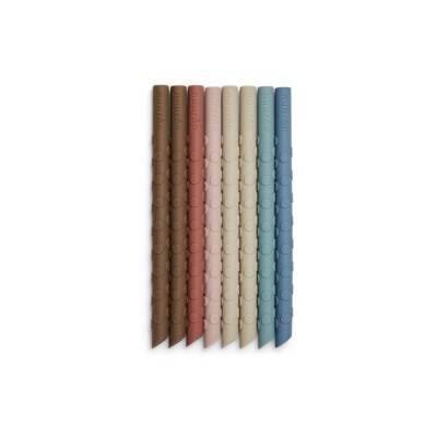 NU116 Ada cañas silicona 8-pack Color mix