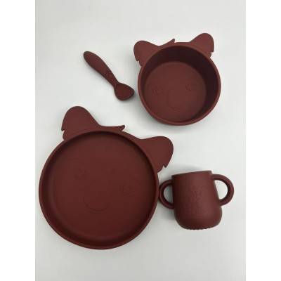 NU121 Lykke Vajilla completa 4-pack Koala Mahogany