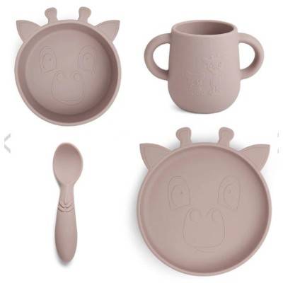NU123 Lykke Vajilla completa 4-pack Girafa Woodros