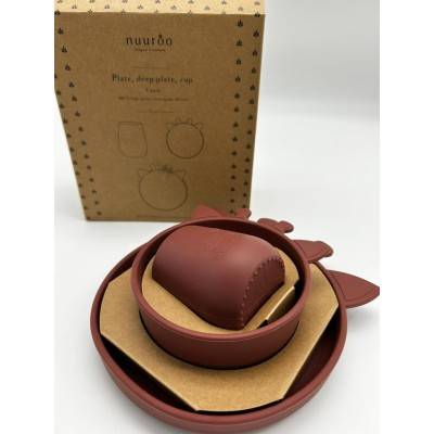 NU124 Judi vajilla basic 3-pack Girafa Mahogany