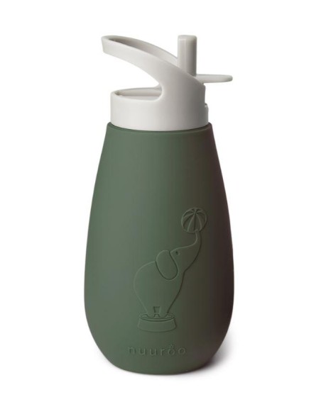 NU387 Pax botella silicona - 350 ml Dusty green