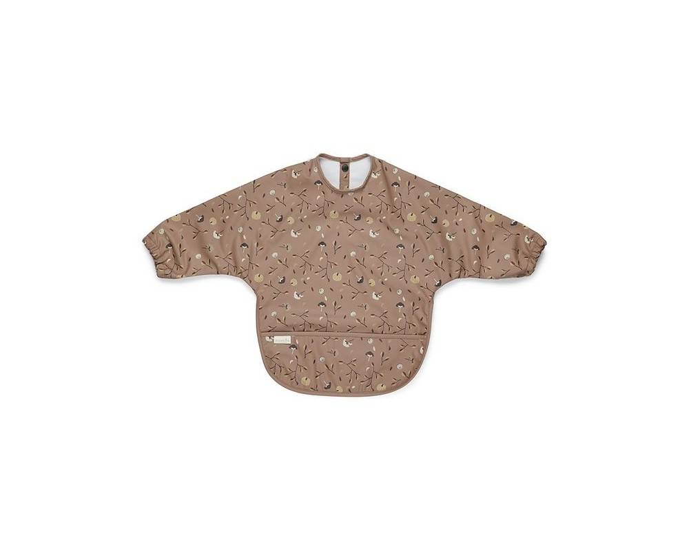 NU494 Luna bib coated Pumpkin flower