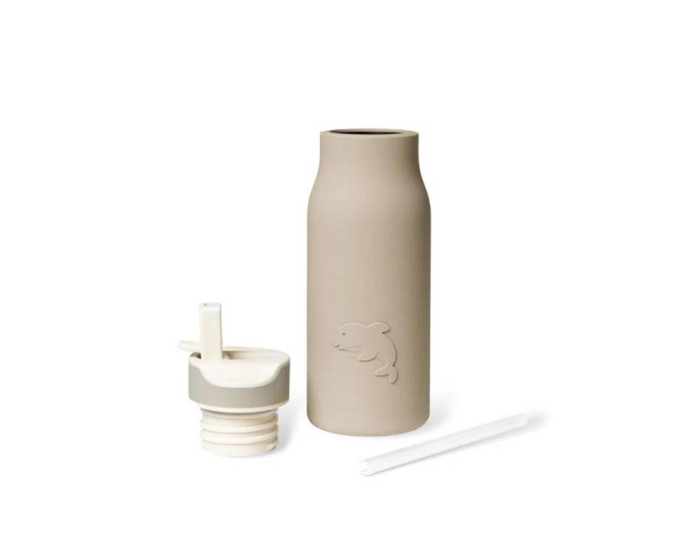 NU510 Lau botella silicona 400 ml Cobblestone