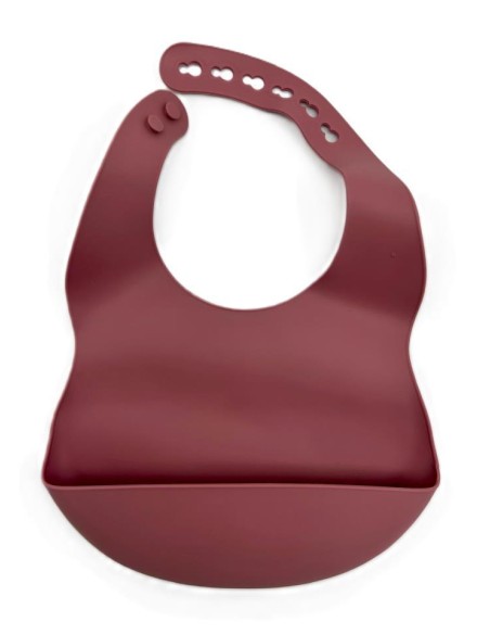 BABERO SILICONA ROSA PALO