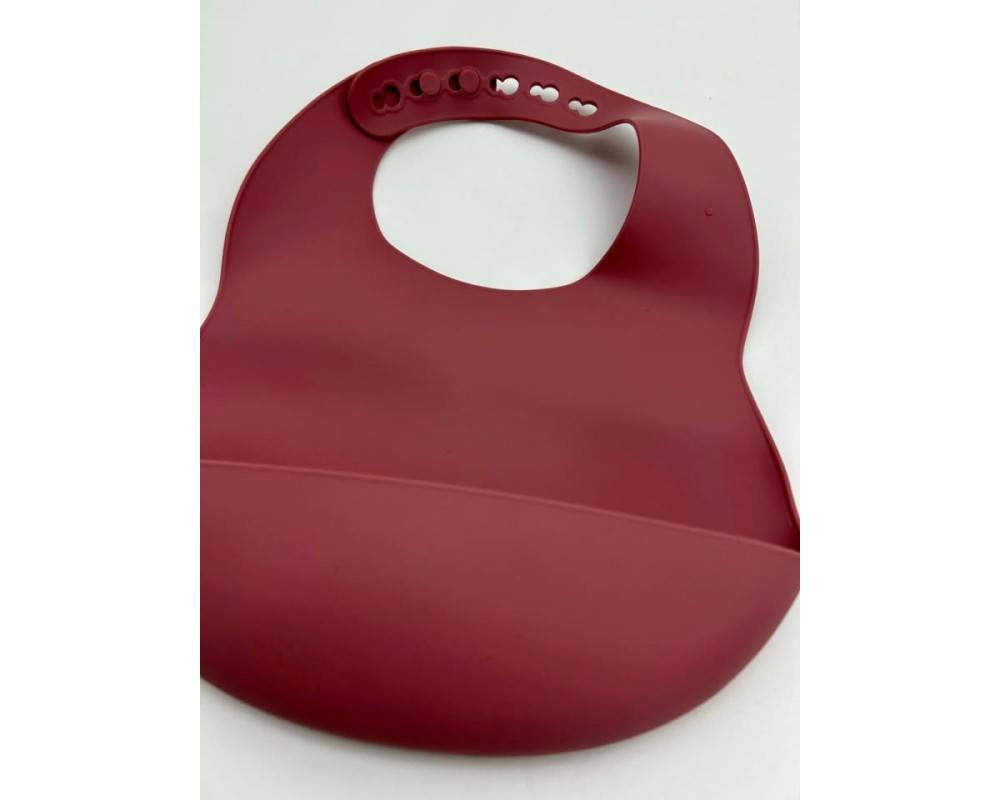 BABERO SILICONA ROSA PALO