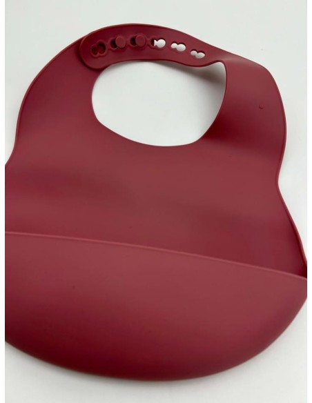 BABERO SILICONA ROSA PALO