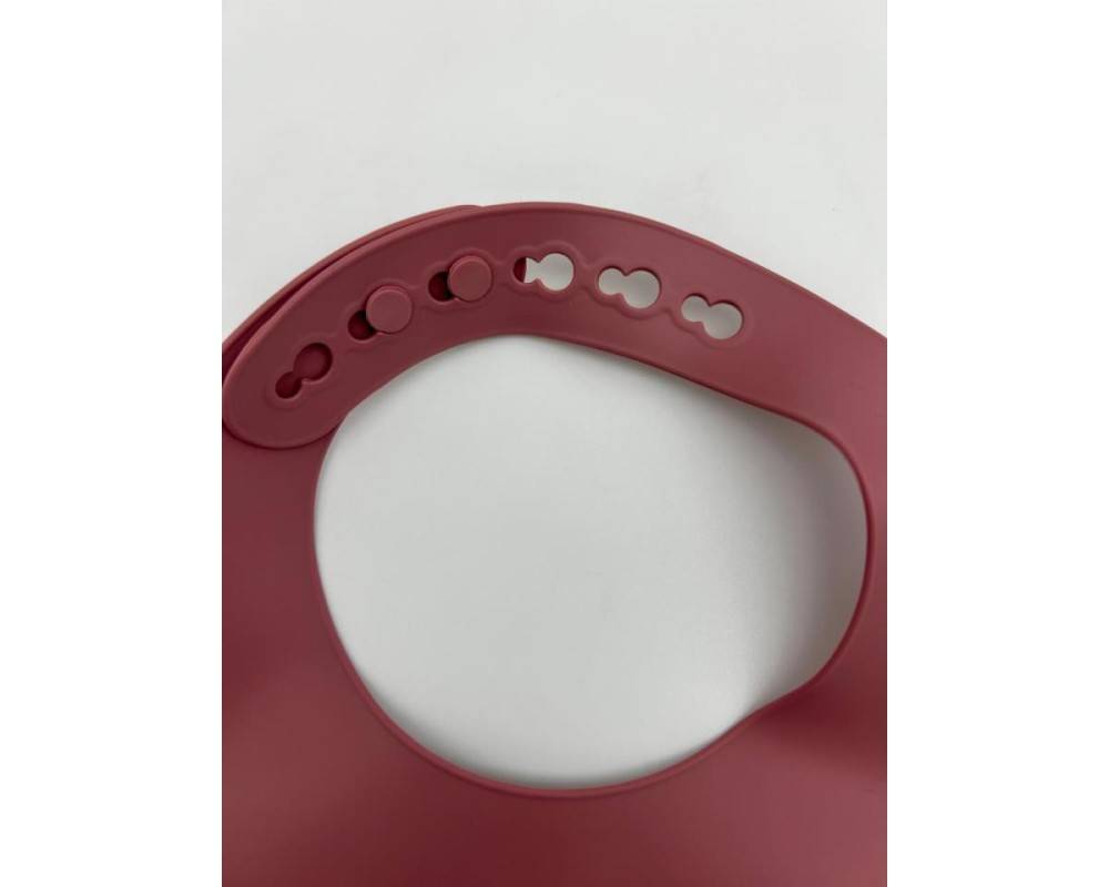 BABERO SILICONA ROSA PALO