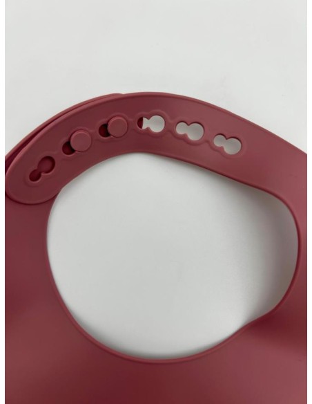 BABERO SILICONA ROSA PALO