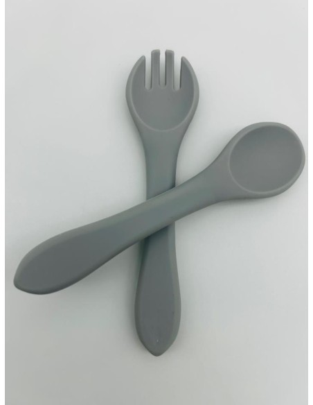 CUBIERTOS SILICONA GRIS CUBIERTOS SILICONA GRIS